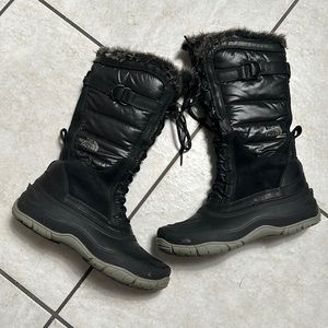 The North Face Shellista Boots Womens Black Primaloft Winter Lace Up